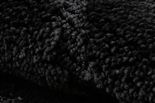Kúpeľňový koberček SUPREME WAVES vlny, čierny kruh