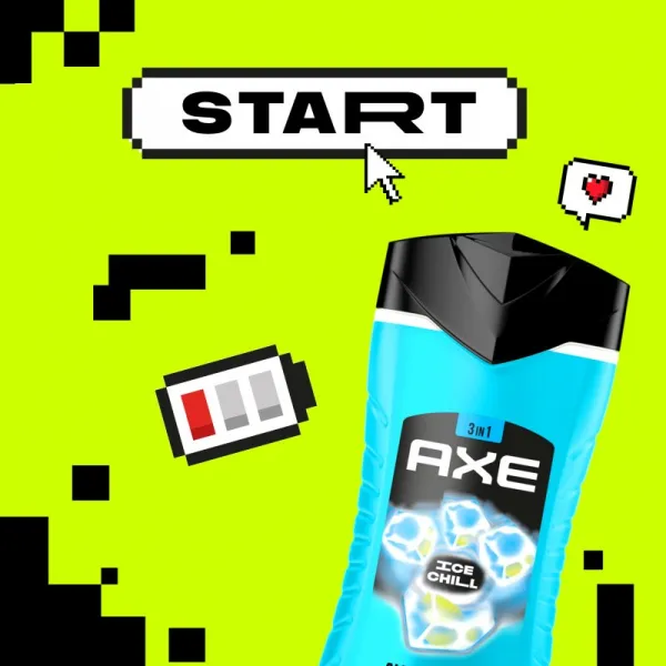 Axe Ice Chill sprchový gél na tvár, telo a vlasy 250 ml