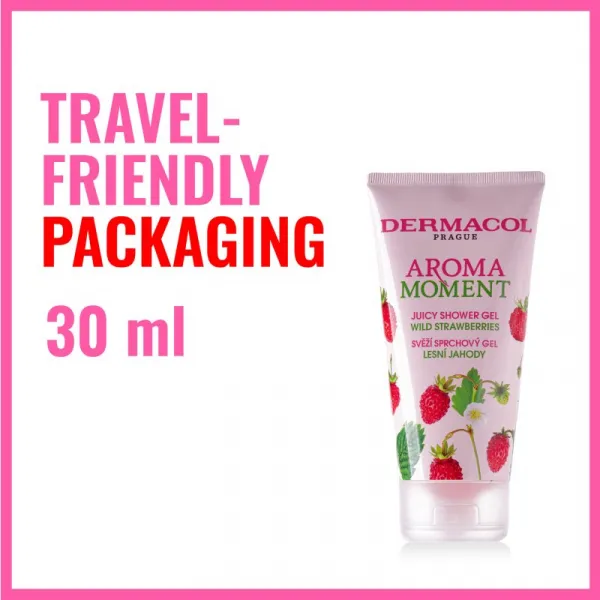 Dermacol Aroma Moment Wild Strawberries svieži sprchový gél 30 ml