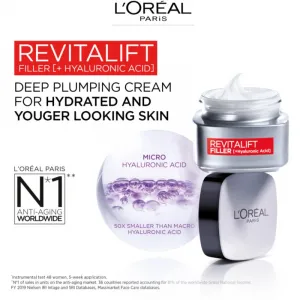 L’Oréal Paris Revitalift Filler denný a nočný krém proti vráskam s kyselinou hyalurónovou