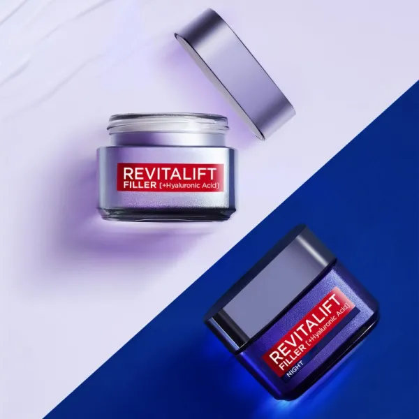 L’Oréal Paris Revitalift Filler denný a nočný krém proti vráskam s kyselinou hyalurónovou