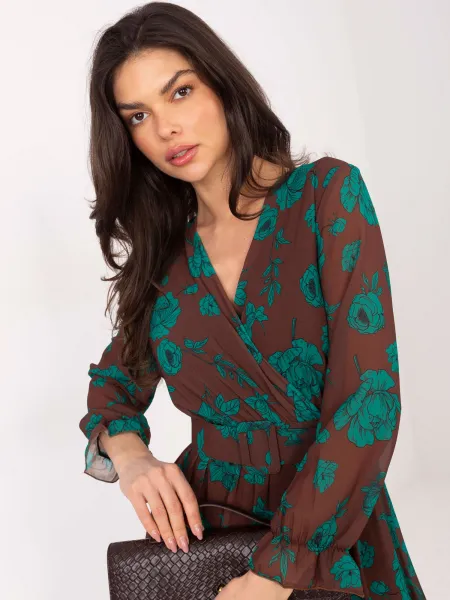 Dress-DHJ-SK-12220-3.51P-brown