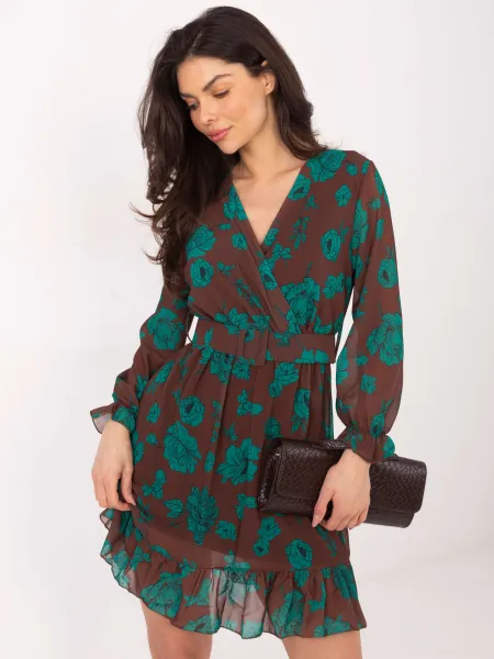 Dress-DHJ-SK-12220-3.51P-brown