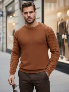 DStreet pánsky sveter kamelový