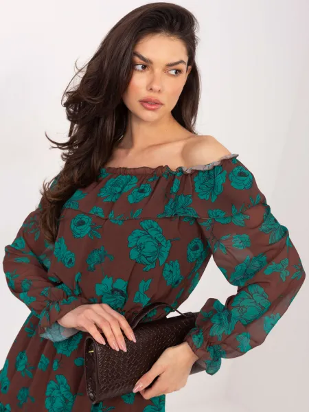 Dress-DHJ-SK-15015.56P-brown