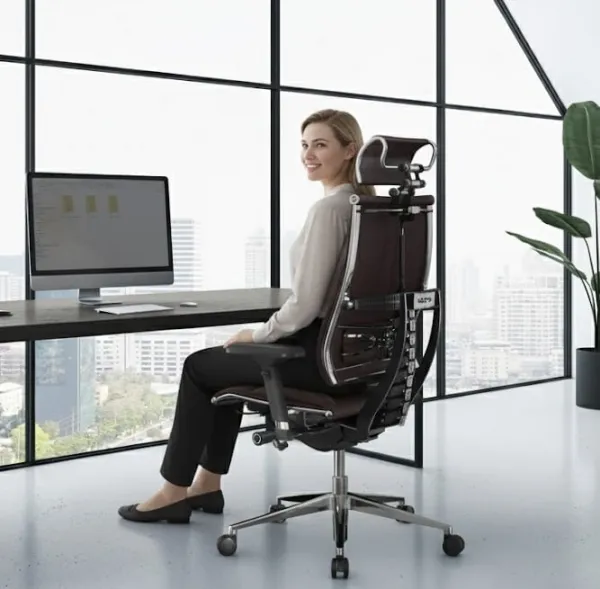 METTA Ergonomická kancelárska stolička YOGA 4D Triumph, čierna