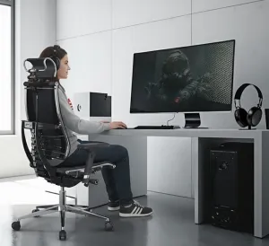 METTA Ergonomická kancelárska stolička YOGA 4D Triumph, čierna