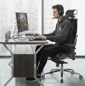 METTA Ergonomická kancelárska stolička YOGA 4D Triumph, čierna