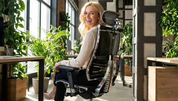 METTA Kancelárska stolička YOGA 4D Free2, čierna