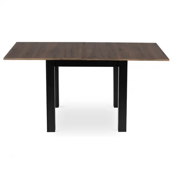 JAKS Rozkladací stôl Max čierny 80 - 160 cm orech