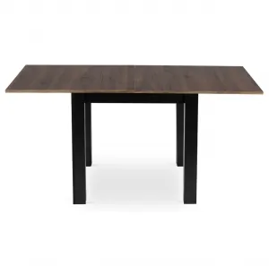 JAKS Rozkladací stôl Max čierny 80 - 160 cm orech
