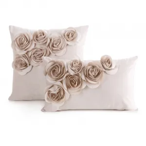 Obliečka na vankúš FLORES 1 púdrová