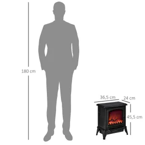 HOMCOM Elektrická krbová kamna