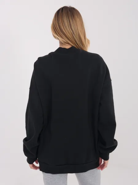 Čierna oversize mikina