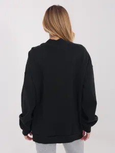 Čierna oversize mikina