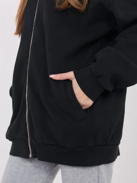 Čierna oversize mikina