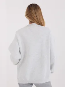 Svetlosivá mikina na zips
