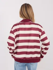 Pruhovaná blúzka na zips