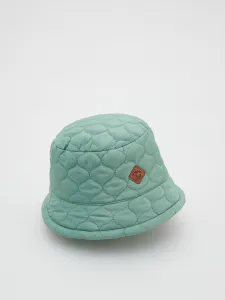 Reserved - Prešívaný klobúk typu bucket hat - olivová