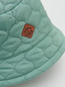 Reserved - Prešívaný klobúk typu bucket hat - olivová