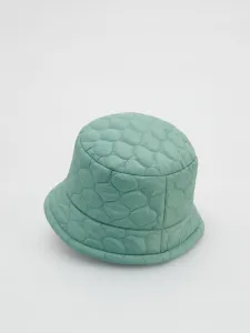 Reserved - Prešívaný klobúk typu bucket hat - olivová