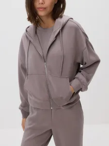 Reserved - Oversize mikina - kávová