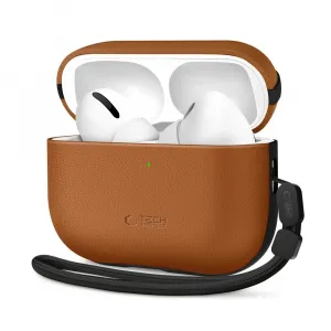 Tech-Protect NaturalFit, Apple AirPods Pro 3, hnedé