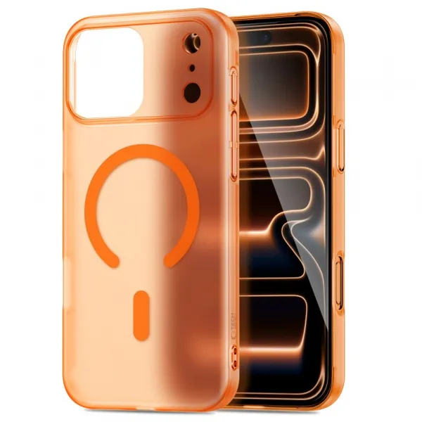 Tech-Protect MagSlim MagSafe, iPhone 17 Pro Max, oranžové matné