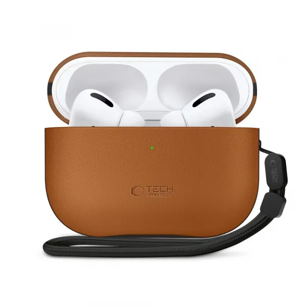 Tech-Protect NaturalFit, Apple AirPods Pro 3, hnedé