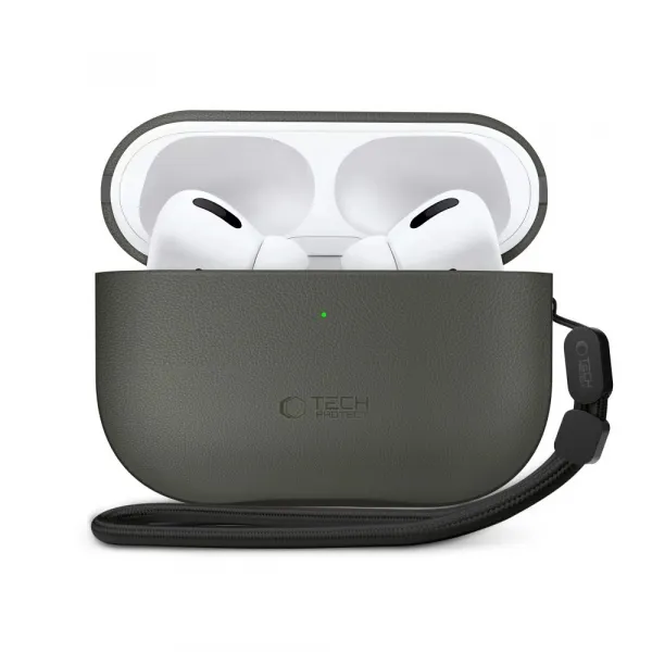 Tech-Protect NaturalFit, Apple AirPods Pro 3, tmavo zelené