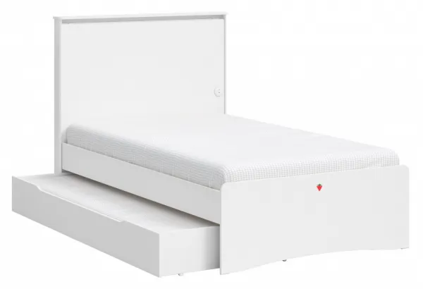 Študentská posteľ 120x200cm s usb vendella - biela