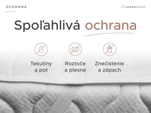Nepremokavý chránič na matrac PREŠÍVANÝ 90x200 cm