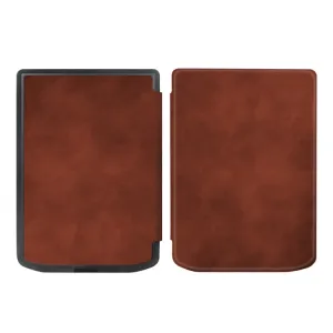 SOFT Zaklápacie puzdro Pocketbook 629 Verse / Pocketbook 634 Verse Pro hnedé
