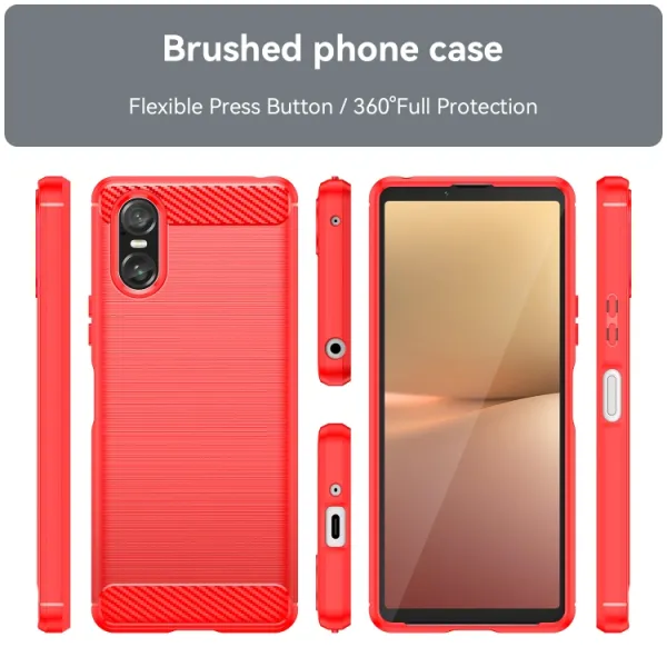 FLEXI TPU Ochranný kryt Sony Xperia 10 VI červený
