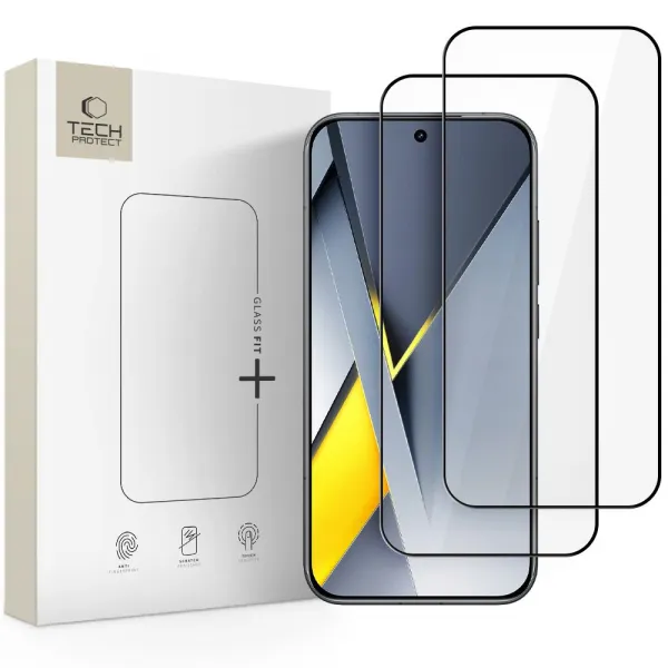 TECH-PROTECT GLASS FIT+ 2-PACK 3D Sklo  POCO F8 Pro