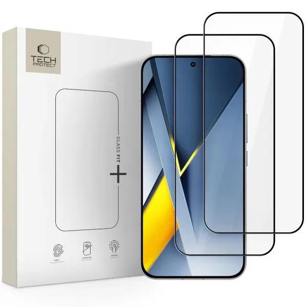 TECH-PROTECT GLASS FIT+ 2-PACK 3D Sklo  POCO F8 Ultra