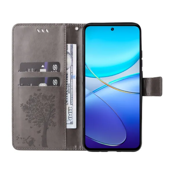 ART CAT Peňaženkový kryt pre Vivo V40 SE 5G šedý