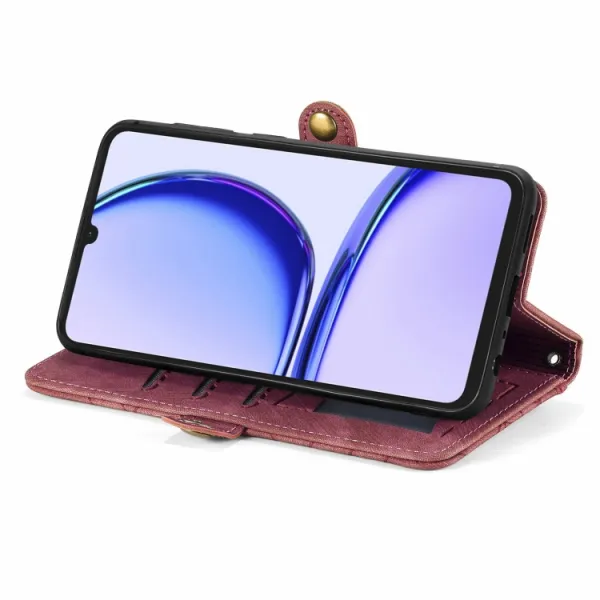GEOM Peňaženkové puzdro pre Realme Note 50 červené