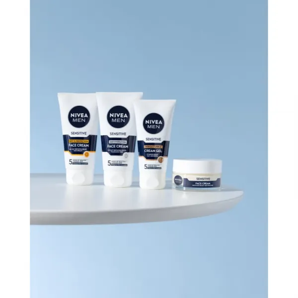 NIVEA MEN Sensitive krémový gél na upokojenie pleti pre mužov 50 ml