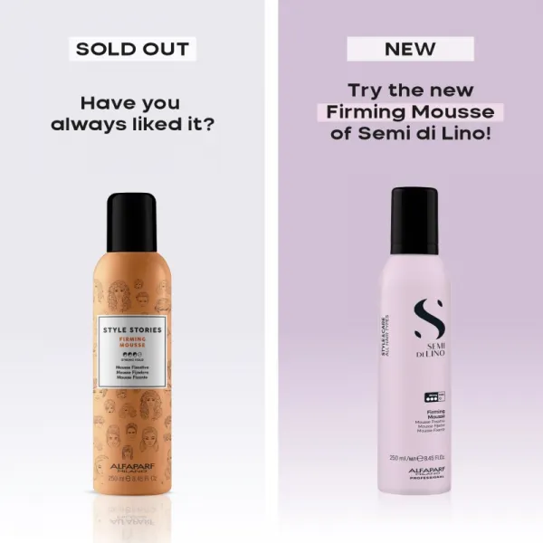 Alfaparf Milano Semi di Lino Style&Care Firming mousse pena so silnou fixáciou na vlasy 250 ml