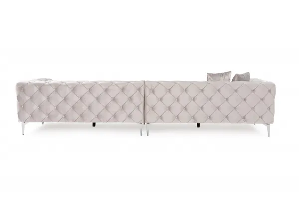 Hanah Home Čtyřmístná pohovka Como 344 cm šedá