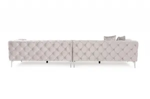 Hanah Home Čtyřmístná pohovka Como 344 cm šedá