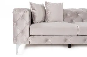 Hanah Home Čtyřmístná pohovka Como 344 cm šedá