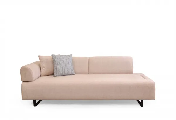 Hanah Home Třímístná pohovka Infinity 220 cm se stolkem béžová
