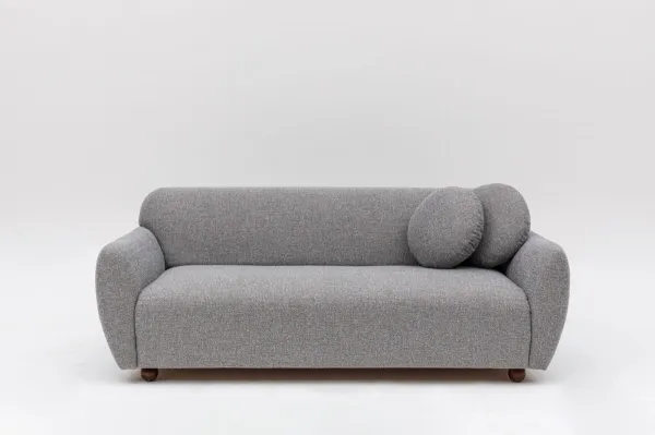 Hanah Home Třímístná pohovka Eddy 223 cm světle šedá