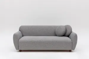 Hanah Home Třímístná pohovka Eddy 223 cm světle šedá
