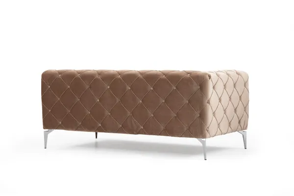 Hanah Home Čtyřmístná pohovka Como 344 cm tmavě krémová
