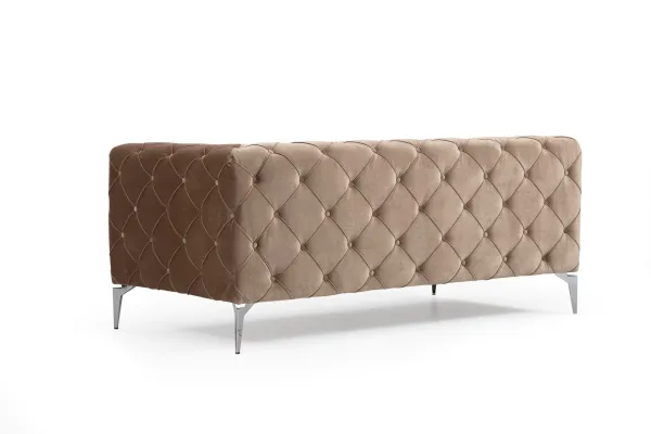 Hanah Home Čtyřmístná pohovka Como 344 cm tmavě krémová