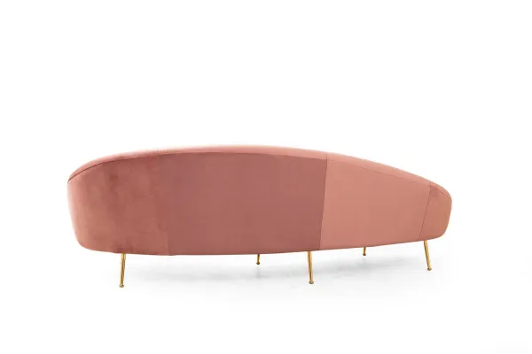 Trojmiestna pohovka Eses Right - Pink