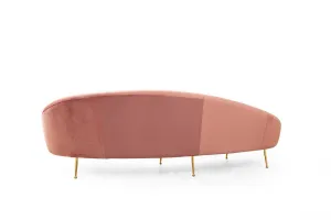 Trojmiestna pohovka Eses Right - Pink